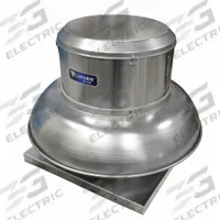Downblast Exhauster: Belt Drive, Includes Drive Pack, 21 in Wheel, 4,860 cfm, 1 1/2 hp, 230/460V AC (MPN ALX210DBT30150M). Key specifications — Assembly: Assembled; Base Shape: Square; Brand: CANARM; High-Efficiency Motor: No; For High-Static Pressure Applications: Yes; Motor Enclosure: Open Dripproof; Mounting Location: Roof and Wall; Nameplate Voltage: 230/460V AC.