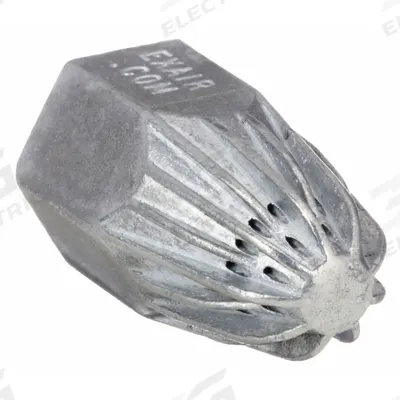 EXAIR Air Gun Nozzle: For 1260/1360/1909, Aluminum/Zinc, 2 in Extension Lg - Exair Air Gun Nozzles