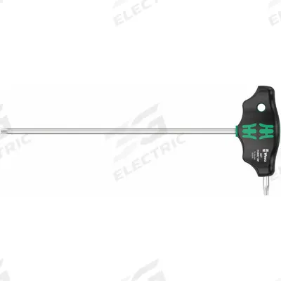 WERA TORX 467 HF T-HANDLE SCREWDRIVER: 2 Tips, Torx, Std End, T25 Tip Size - T-Shaped Torx & Torx Plus Keys