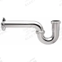ZURN Trap: Brass, Chrome-Plated, Silver, 1 1/2 in Nominal Pipe Size, 12 1/2 in Overall Lg (MPN ZR365B-PC). Key specifications — Finish: Chrome-Plated; Includes: Brass Nut; Includes Cleanout: No; Brand: ZURN.