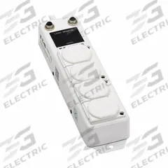 EATON TRIPP LITE Outlet Strip: 4 Outlets, 15 ft Cord Lg, 15 A Current, UL 1363A, White, 5-15P, 5-15R (MPN PS-415-HG-OEMLM). Key specifications — Brand: EATON TRIPP LITE; Mounting Style: Keyhole.