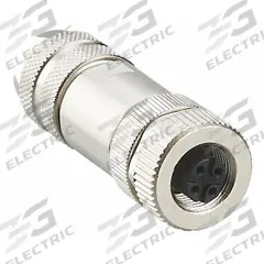 IFM M12 Circular Connector: B Coded, 4 Socket, M12 Female Thread, IP67, Screw Terminals, Straight (MPN E12356). Key specifications — Connector Body Type: Socket; Coding: B; Brand: IFM; Voltage Rating: 70V DC; Thread Size: M12; Mounting Type: Front Mounting; Mounting Style: Female Thread; IP Rating: IP67.