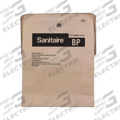SANITAIRE Vacuum Bag: Sanitaire, SC580A, Dry, Paper, 2-Ply, Std - Backpack Vacuum Bags