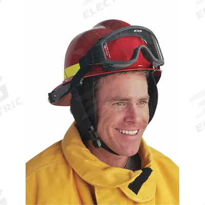 BULLARD Fire Helmet: Yellow, Modern Rear Brim, Chin Strap