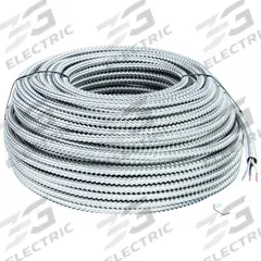SOUTHWIRE Metal Clad Armored Cable: 10 AWG, 2 Conductors, Copper, 250 ft, Aluminum, Std, THHN (MPN 55527501). Key specifications — Brand: SOUTHWIRE.