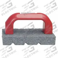 NORTON Rubbing Brick: Fluted with Handle, 6" L x 3" W x 1" H, Silicon Carbide, 20 Grit (MPN 61463687800). Key specifications — Brand: NORTON.