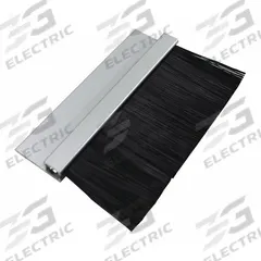 AMERICAN GARAGE DOOR SUPPLY Brush Seal: Straight, Nylon, 1 1/2 in Brush Lg, 1 1/8 in Holder Lg (MPN BNS118150-8). Key specifications — Brush Material: Nylon; Includes: Self-Drilling Fasteners; Width Type: Staggered; Brand: AMERICAN GARAGE DOOR SUPPLY.