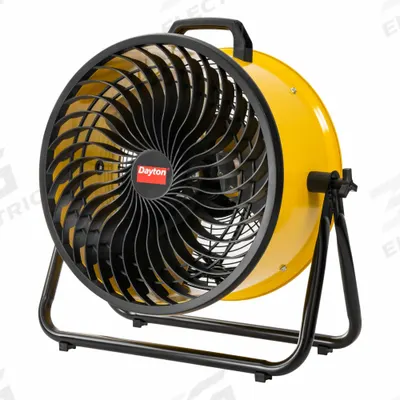Dayton Circulating Fan: 16 in Blade Dia, Non-Oscillating, 3 Speeds, 23 9/16 in Ht - Office Floor Fans