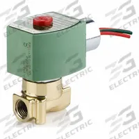 REDHAT Solenoid Valve: 2-Way, Normally Closed, 1/4 in Pipe Size, 120V AC, High Flow, Brass Body (MPN L8263H206V1V 120/60). Key specifications — Brand: REDHAT; Pipe Size: 1/4 in; Voltage: 120V AC; Coil Enclosure: Without Junction Box.