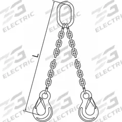 PEWAG Chain Sling: 3/8 in Chain Trade Size, 120 Chain Grade, Sling Hook, Steel, Fixed (MPN 10G120DOS/10). Key specifications — Brand: PEWAG.