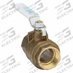 APOLLO Manual Two-Way Ball Valve: 1 1/2 in, Brass, Straight, FNPT x FNPT, Full Port Ball Port (MPN 77FLF10701). Key specifications — Brand: APOLLO; Handle: Lever.
