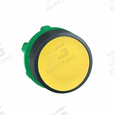 SCHNEIDER Flush Push Button: 22 mm Mounting Size, Non-Metallic - Flush-Mount & Recessed Push-Button Operators