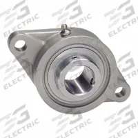 IPTCI BEARINGS 2 Bolt Flange Bearing: Radial Ball, 35 mm Bore, SS, Set Screws, 155 mm Lg, 44.5 mm Wd (MPN SUCSFL207-35MM IP69K). Key specifications — Bore Type: Cylindrical; Brand: IPTCI BEARINGS; Lubricant Material: H-1 Grease; Mounting Bolt Size: 7/16 in; Split Housing: Not Split; System of Measurement: Metric.