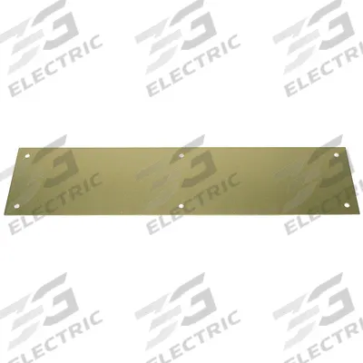 ROCKWOOD Door Push Plate: 3 in Wd, 12 in Ht - Standard Push Plates