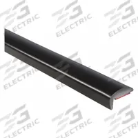 TRIM LOK INC Lip Guard: Rounded, 25 ft Overall Lg, PVC Outer, For 9/16 in Material Thick - Max (MPN PLGB-25). Key specifications — Standards: ISO 9001; Brand: TRIM LOK INC; Color: Black; Outer Material: PVC; Profile Shape: Rounded.
