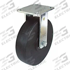APPROVED VENDOR Plate Caster: Rigid, No Brake, Nylon, 6 in Wheel Dia, 2 in Wheel Wd, Slot, Rectangle (MPN P21R-NMB060K-14). Key specifications — Wheel Bearing Type: Ball; Wheel/Tread Color: Black; Brand: APPROVED VENDOR; Caster Type: Rigid.