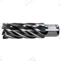 SLUGGER BY FEIN Annular Cutter: 2 1/16 in Cutter Dia, 4 in Max Cutting Dp, Bright, High Speed Steel (MPN 63134523004). Key specifications — attr253884: No; attr253885: Bright; attr253886: High Speed Steel; attr253887: Weldon Flat; attr253888: Fractional Inch; attr277149: SLUGGER BY FEIN.