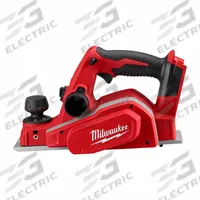 MILWAUKEE Cordless Planer: M18, Bare Tool, 3 1/4 in Blade Wd, 1/16 in Cutting Dp, 20 Dp Settings (MPN 2623-20). Key specifications — attr306463: Carbide; attr217145: Bare Tool; attr306464: Brushed.