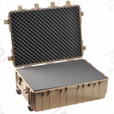 PELICAN Protective Case: 24 in x 34 in x 12 1/2 in Inside, Convoluted/Pick and Pluck/Solid - Standard Protective Transport Cases