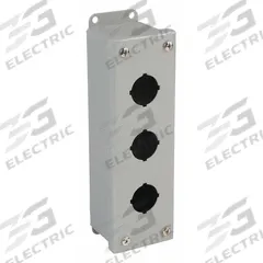 WIEGMANN Push Button Enclosure: 30mm, 3 Holes, Carbon Steel, NEMA 12 (MPN PSL3). Key specifications — attr211299: WIEGMANN; attr1043605: Indoor Dust & Water Droplets.