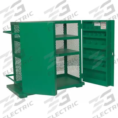 GREENLEE Jobsite Cabinet: 48 in W x 28 in D x 52 in H, 37.3 cu ft, Padlock - Jobsite Cabinets