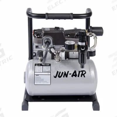 GAST Oil-Free Rocking Piston Air Compressor: Oil Free, 1/2 hp, 1.2 cfm - Laboratory Electric Air Compressors