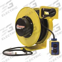 CONDUCTIX-WAMPFLER Extension Cord Reel: Ratchet Lock, 100 ft Cord Lg, 12 AWG, SJOW, 5-20R Cord Lg (MPN XA-141120310016). Key specifications — Retractable Cord Ending NEMA Configuration: 5-20R; Feeder Cord Ending NEMA Configuration: 5-20P; Brand: CONDUCTIX-WAMPFLER.