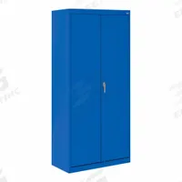 SANDUSKY Shelf Cabinet: 30 in x 18 in x 72 in, Swing Handle & Cam lock, 24 ga Panel Thick, Frame (MPN VF31301872-06). Key specifications — Cabinet Color: Blue; Method of Construction: Welded; Base Type: Frame; Assembled: Assembled; Mobility: Stationary; Adjustable Shelves: Fixed; Cabinet Finish: Powder Coated; Cabinet Material: Steel.