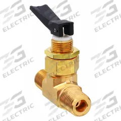 HAM-LET Manual Two-Way Ball Valve: 1/8 in Pipe Size, Brass, MNPT x MNPT, Straight Valve Body (MPN H-1280-B-N-1/8). Key specifications — Brand: HAM-LET; Handle Type: Lever.
