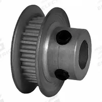 DAYTON Timing Pulley: Modified Curvilinear, Fixed, For GT Timing Belt Section, For 3 mm Belt Wd (MPN 24-2P03-6FA3). Key specifications — Brand: DAYTON; Finish: Clear Anodized; For Belt Series: Powerhouse®.