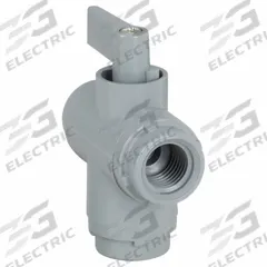 APPROVED VENDOR Manual Three-Way Ball Valve: 1/2 in, PVC, L Flow, FNPT x FNPT x FNPT, One-Piece (MPN 6900190). Key specifications — Brand: APPROVED VENDOR; Handle: Lever.