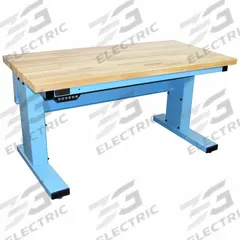 PRO-LINE Ergonomic Work Bench: Adj Ht, Maple, 60 in x 30 in, 1,000 lb Overall Load Capacity, Blue (MPN MVSII6030M-L14). Key specifications — Brand: PRO-LINE.