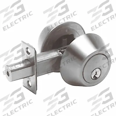 TELL MANUFACTURING Double Cylinder Deadbolt: Cylindrical, 1 3/4 in Door Thick - Max - Standard Cylindrical Deadbolts