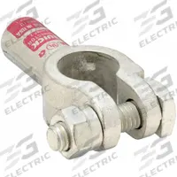 QUICKCABLE Battery Terminal: Straight, Crimp, 1 ga, Pink Color, Negative/Positive, Copper/Tin (MPN 4001-525-001U). Key specifications — Contact Material: Copper; Alignment: Straight; Color Code: Pink; Connection Type: Crimp; Gauge: 1 ga; Polarity: Negative/Positive; Brand: QUICKCABLE.