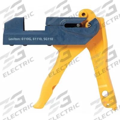 FLUKE NETWORKS Termination Tool: Terminate Category Cable to Leviton 110 Cat 6 Jacks - JackRapid Termination Tools