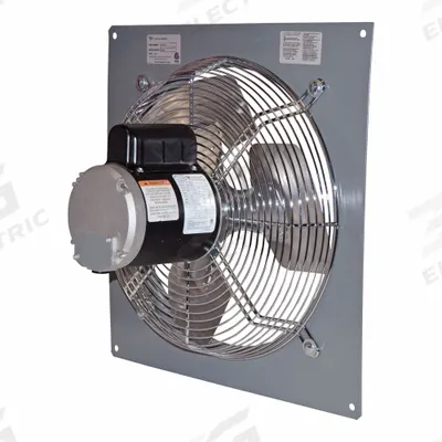 CANARM Exhaust Fan: Direct Drive, 20 in Blade, 1/3 hp, 3,420 cfm, 115V AC, 1 ph - Standard Direct-Drive Panel Exhaust Fans
