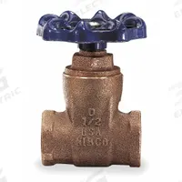 NIBCO Gate Valve: 2 in, Bronze, Non-Rising, FNPT x FNPT, 200 psi Max. Pressure (CWP), Wheel (MPN T29 2). Key specifications — Wedge Material: Cast Brass; Brand: NIBCO; Bonnet Material: Bronze.