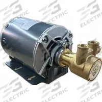 FLUID-O-TECH Rotary Vane Pump: Direct Drive, 1/3 hp, 115/230V AC, Brass Body, Carbon Graphite Vanes (MPN PB401-50M). Key specifications — Brand: FLUID-O-TECH; Strainer: Not Included; Ports: 3/8" NPT.