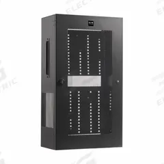 EATON TRIPP LITE Wiring Enclosure: 5 Rack Units, 35 1/2 in x 20 in x 10 3/4 in, Wall Mount, Steel (MPN SRWF10UMOD). Key specifications — Brand: EATON TRIPP LITE; Includes: (2) Pre-Installed 1U Shelves; Material: Steel; Features_Broad: Low-Profile Vertical Switch-Depth, Adj. Brackets.