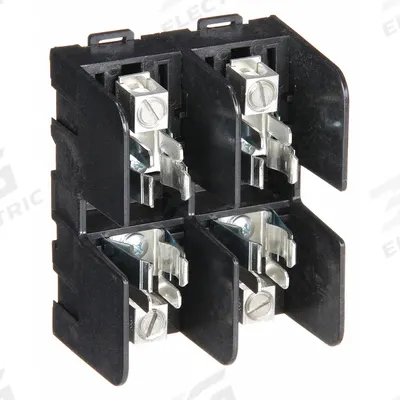 MERSEN Fuse Block: Open Block Design, 2 Pole, 600 V AC, Box Lug - Fuse Blocks for UL Class T Fuses