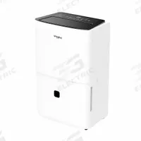 Dehumidifier: WHAD251AW, Low Grain Refrigerant, R-32, 19 11/16 in x 12 3/16 in x 9 in. Key specifications — Includes Hour Meter: Hour Meter Not Included; Includes Air Filter: Air Filter Included; Includes Drain Hose: Drain Hose Not Included; Brand: WHIRLPOOL.
