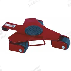 GKS-PERFEKT Machine Roller: 4,400 lb, 4 1/4 in Deck Ht, 27 in L x 20 in W, (3) Swivel, Fixed, Red (MPN 6-10238). Key specifications — Top Plate Surface: Rubber Padded; Includes: Handle; Brand: GKS-PERFEKT; Color: Red.