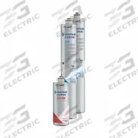 EVERPURE Water Filter Cartridge Kit: 0.2 micron, 7.5 gpm, 20 3/4 in Overall Ht, 100,000 gal (MPN EV962880). Key specifications — Brand: EVERPURE; Reduces: Chlorine Taste; Filter Media: Phosphate.