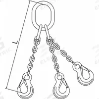 PEWAG Chain Sling: 3/16 in Chain Trade Size, 63 Chain Grade, Stainless Steel, Fixed, 5 ft Sling Lg (MPN 5G63TOS/5). Key specifications — attr994094: PEWAG.