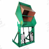VALLEY CRAFT Hydraulic Box Dumper: 2,000 lb Max Load Capacity, 5 in Max Chute Reach, 60 in Dump Ht (MPN F80187A7). Key specifications — Frame Material: Steel; Operating Voltage: 460V AC; Chute Material: Steel; Brand: VALLEY CRAFT; Controls: Pendant; Includes: Spring-Loaded Hold Down Bar.