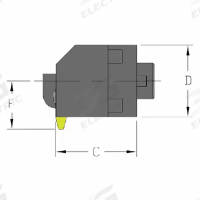 ULTRA-DEX USA Grooving/Threading Cutting Unit Head: MH32 MTHOL4-CFT (MPN 912-000-141) - Machining