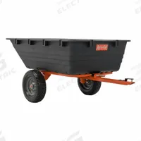 AGRI-FAB Utility Poly Cart,18": 2 Wheels, 18 cu ft Cubic Foot Capacity, 1,123 lb Load Capacity (MPN 45-0553). Key specifications — Container Material: Poly; Brand: AGRI-FAB.