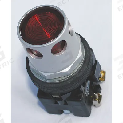 EATON Extended Push Button: Red, 30 mm Mounting Size, Non-Metallic - Illuminated Extended-Length Push-Button Operators