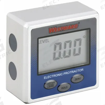 WESTWARD Digital Protractor: -360°to 360°, +/-0.20° Accuracy, Aluminum Frame - Digital Protractors