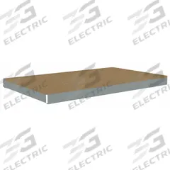 TENNSCO Shelf: 60 in x 36 in, 2,250 lb Load Capacity, Particleboard, Gray, Shelf (MPN ZLCS-6036D). Key specifications — Decking Material: Particleboard; Includes: (4) Beams; Decking Finish: Unfinished; Shelf Configuration: Single Straight; Color: Gray; Frame Material: Steel; Brand: TENNSCO; Frame Finish: Zinc Plated.